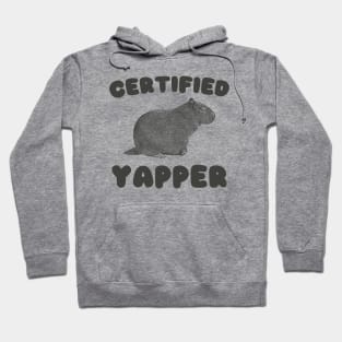 Certified Yapper Shirt, Y2K Iconic Funny Capybara Meme Hoodie